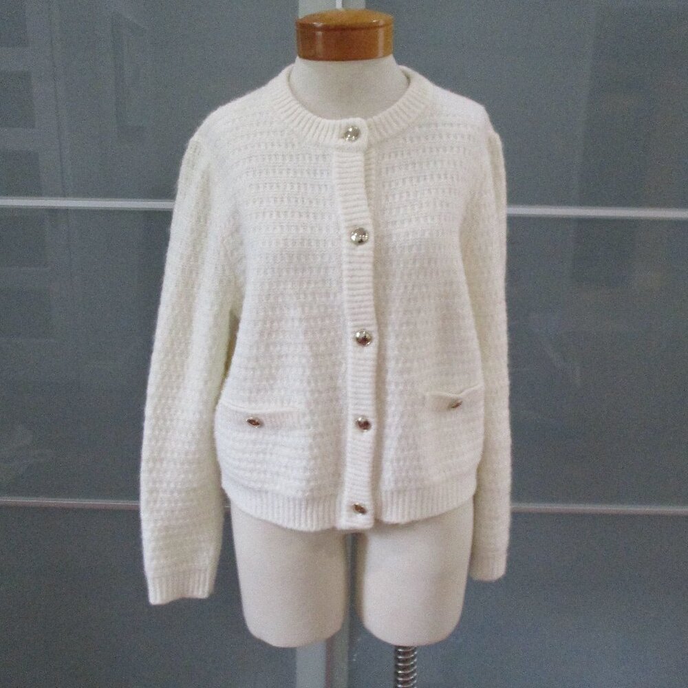 Loft Button Front Long Sleeve Cardigan